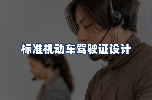 标准机动车驾驶证设计